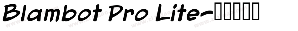 Blambot Pro Lite字体转换